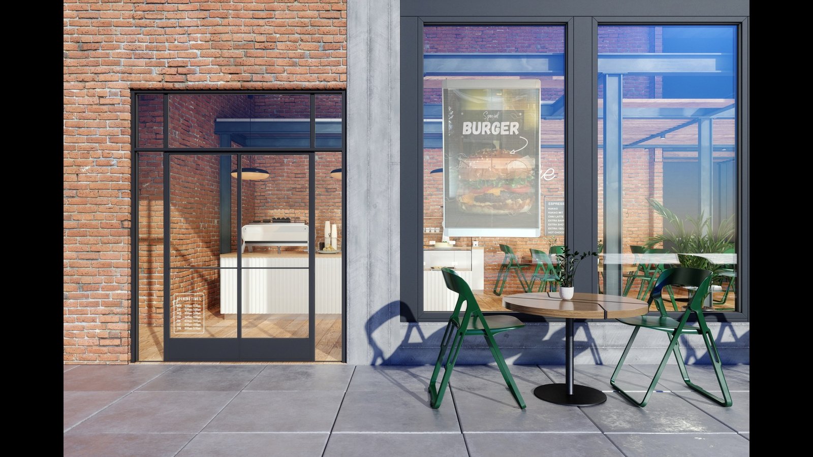 Storefront transparent LED window display at 3,000 Nits low ambient brightness