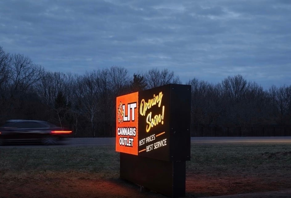 New Buffalo Night LED Monument Sign