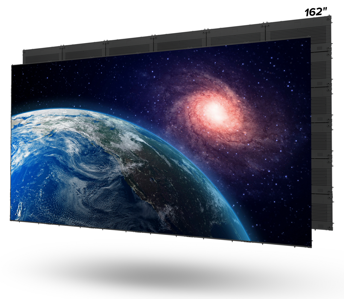 162-inch modular LED video wall display